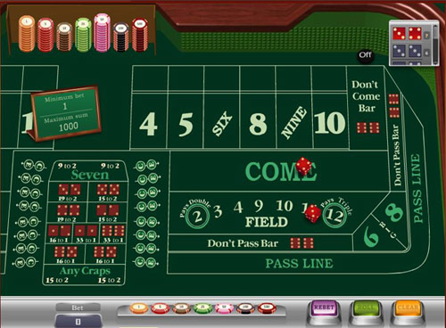 Craps table game